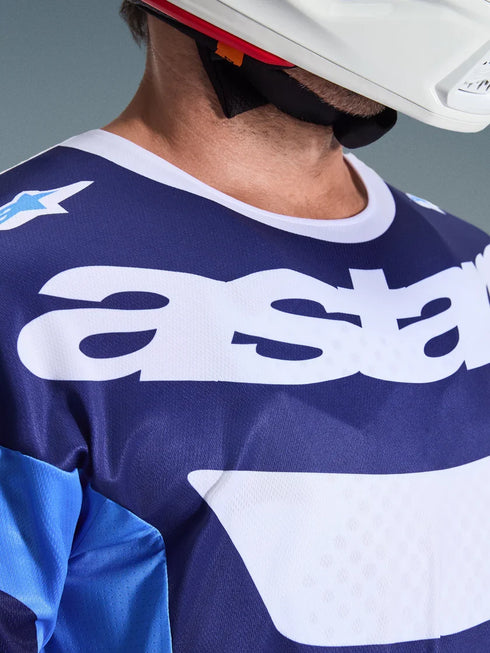 Alpinestars 2026 Racer Riway Jersey Blue/White — Off-Road/MX Jersey (image 4 of 8)