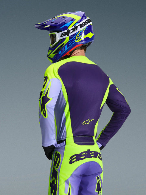 Alpinestars 2026 Racer Portl Jersey Purple/Yellow Fluo