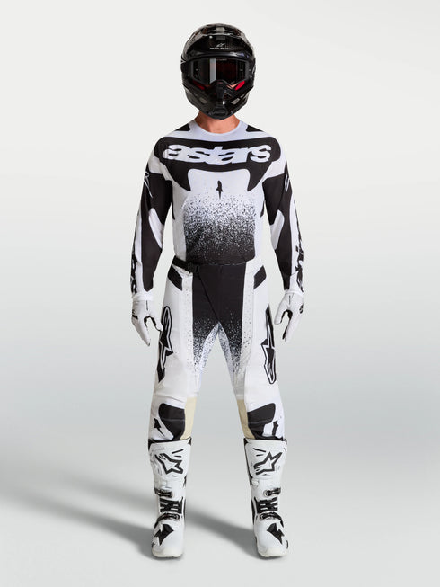Alpinestars 2027 Techstar Swan Jersey - White/Black — Motorcycle Gear (image 7 of 10)