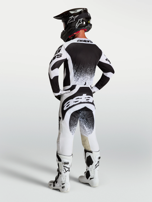 Alpinestars 2027 Techstar Swan Jersey - White/Black — Motorcycle Gear (image 10 of 10)