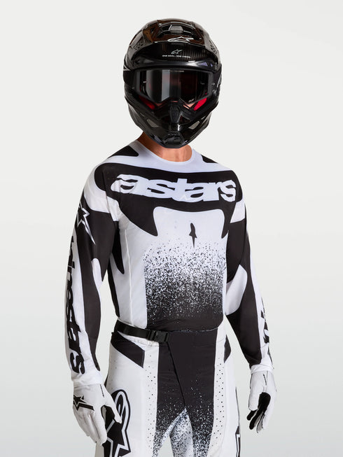 Alpinestars 2027 Techstar Swan Jersey - White/Black — Motorcycle Gear (image 4 of 10)