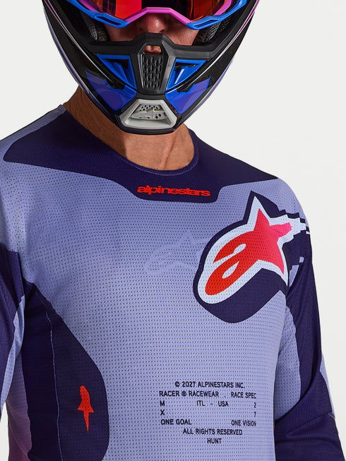 Alpinestars 2027 Racer Air Hunt Jersey - Light Violet/Deep Purple/Pink Fluo