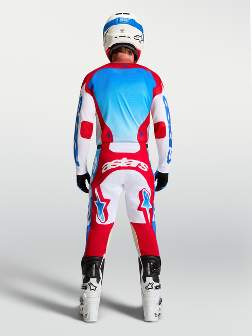 Alpinestars 2027 Racer Hunt Jersey - White/Fire Red/Ucla Blue