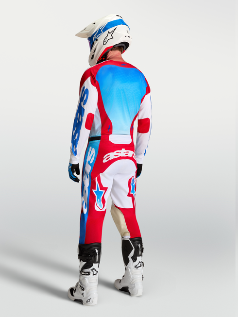 Alpinestars 2027 Racer Hunt Pants - White/Fire Red/Ucla Blue