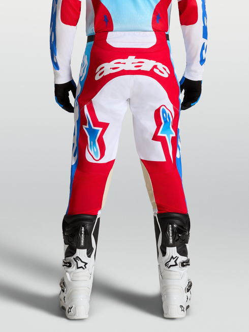 Alpinestars 2027 Racer Hunt Pants - White/Fire Red/Ucla Blue