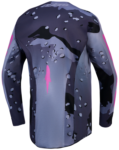 Alpinestars 2027 Racer Lone Jersey - Grey Camo/Purple — Motorcycle Gear (image 2 of 10)