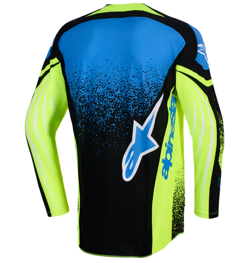 Alpinestars 2026 Techstar Nomur Jersey Dark Navy/Yellow Fluo/Ucla Blue