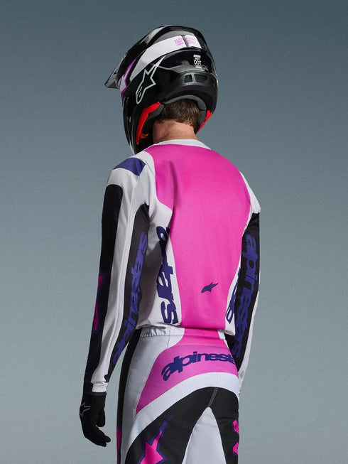 Alpinestars 2026 Fluid Grid Jersey Black/Light Grey/Purple