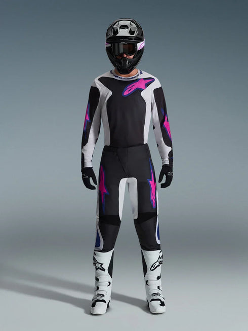 Alpinestars 2026 Fluid Grid Jersey Black/Light Grey/Purple
