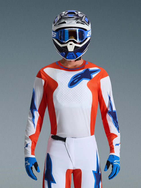 Alpinestars 2026 Fluid Grid Jersey - Orange/Blue