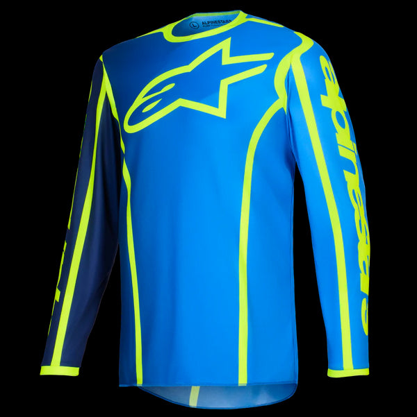 Alpinestars 2026 Fluid Apex Jersey - Blue/Yellow