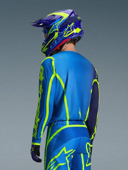 Alpinestars 2026 Fluid Apex Jersey - Blue/Yellow