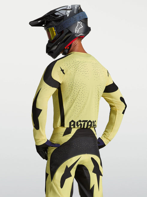 Alpinestars 2027 Techstar Atrox Jersey - Yellow/Black — Motorcycle Gear (image 5 of 9)