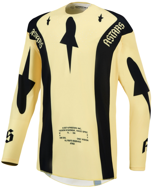 Alpinestars 2027 Techstar Atrox Jersey - Yellow/Black — Motorcycle Gear (image 1 of 9)