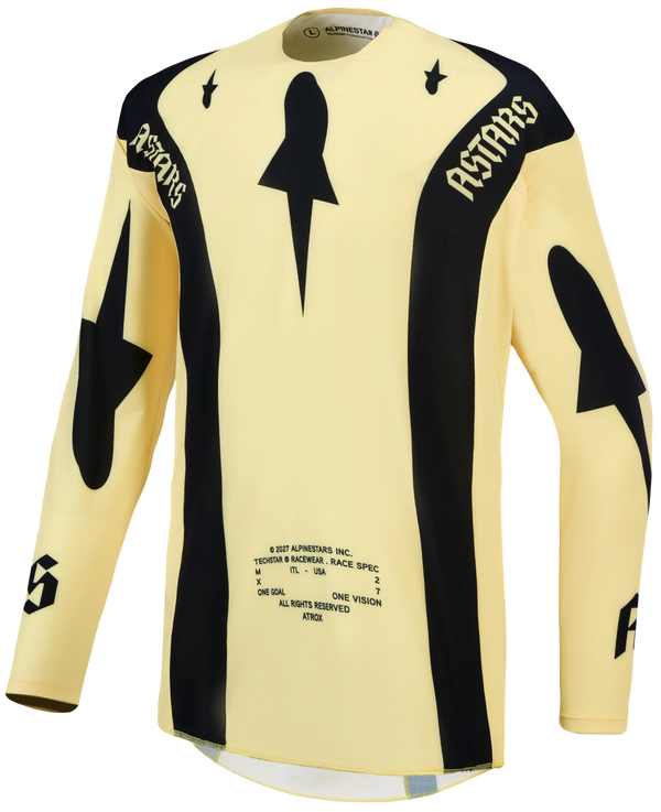 Alpinestars 2027 Techstar Atrox Jersey - Yellow/Black — Motorcycle Gear (image 1 of 9)