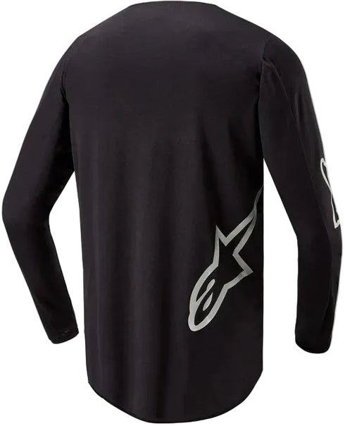 Alpinestars 2025 Fluid Graphite Jersey Black/Silver — Off-Road/MX Jersey (image 2 of 2)
