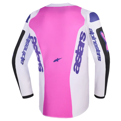 Alpinestars 2026 Youth Fluid Grid Jersey Black/Light Gray/Purple