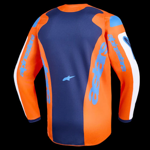 Alpinestars 2026 Youth Fluid Grid Jersey Orange/Ucla Blue