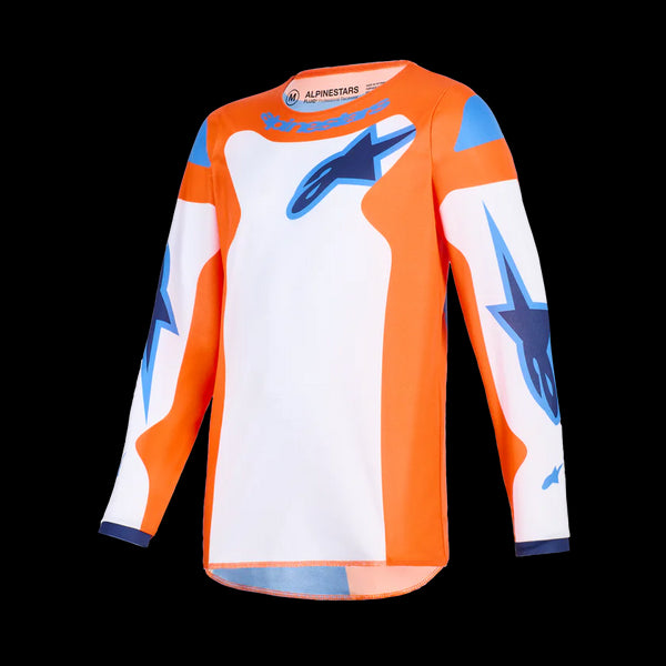 Alpinestars 2026 Youth Fluid Grid Jersey - Orange/Blue