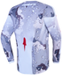Alpinestars 2027 Youth Fluid Lone Jersey - Grey Camo/White/Fire Red — Motorcycle Gear (image 2 of 10)