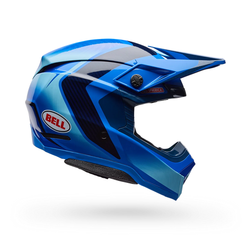 Bell Moto-10 Spherical ET3 Cortez Special Edition Helmet - Blue — Motorcycle Helmets (image 2 of 10)