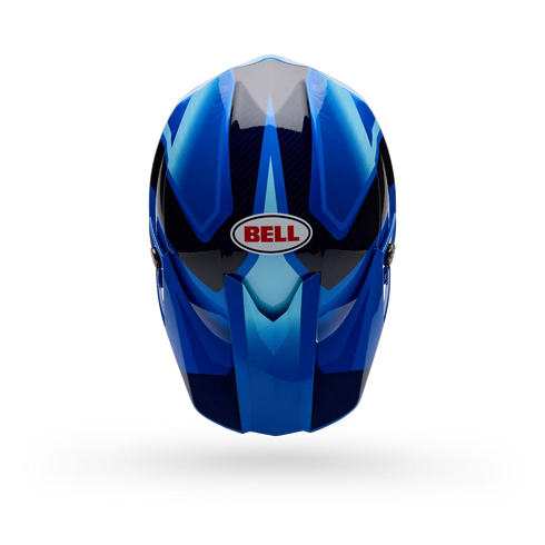 Bell Moto-10 Spherical ET3 Cortez Special Edition Helmet - Blue — Motorcycle Helmets (image 5 of 10)
