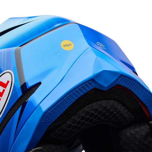 Bell Moto-10 Spherical ET3 Cortez Special Edition Helmet - Blue — Motorcycle Helmets (image 8 of 10)