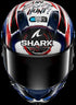 Shark Aeron GP FIM Racing Zarco Replica Helmet - White/Black/Blue (WKB)