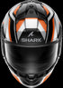 Shark Ridill 2 TLD Apex Helmet - Silver/Black/Orange SKO