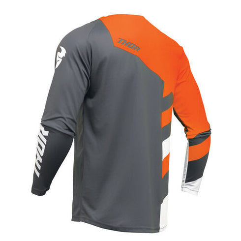 Thor 2024 Sector Checker Jersey - Charcoal/Orange