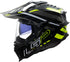 LS2 2024 MX701 Explorer Carbon Edge Helmet - Black/Hi-Viz Yellow Gloss