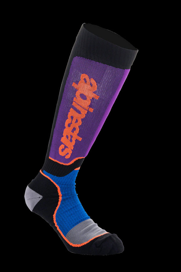 Alpinestars MX Plus Socks - Black/Purple