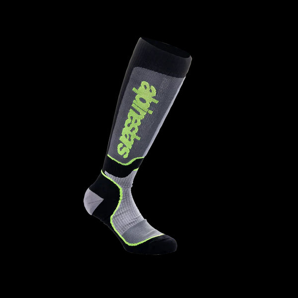Alpinestars MX Plus Socks Black/Gray/Yellow