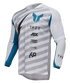Thor 2025 LAUNCHMODE Vented Raid Jersey - White/Grey