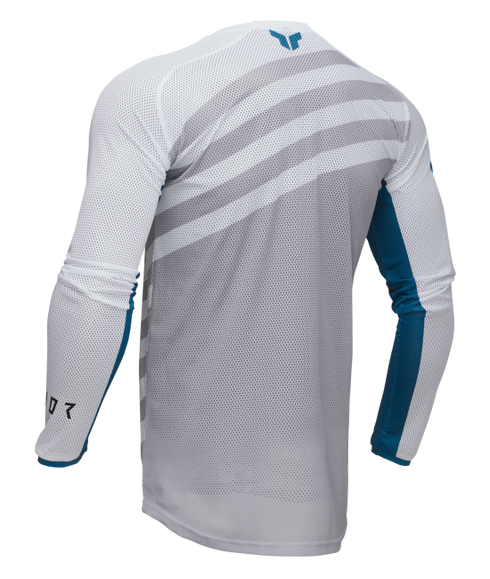 Thor 2025 LAUNCHMODE Vented Raid Jersey - White/Grey