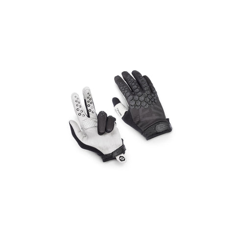 S3 Parts Hard Enduro Nuts Black Angel Collection Gloves - Black/Grey
