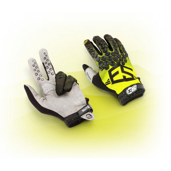S3 Parts Hard Enduro Angel Nuts Gloves - Yellow Fluo