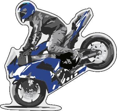 Moto LUX Sticker 2pc - Blue