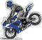 Moto LUX Sticker 2pc - Blue