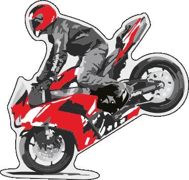 Moto LUX Sticker 2pc - Red