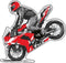 Moto LUX Sticker 2pc - Red