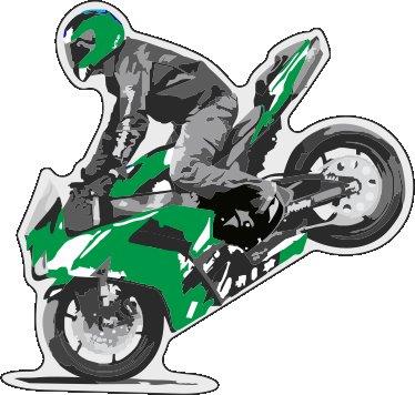 Moto LUX Sticker 2pc - Green