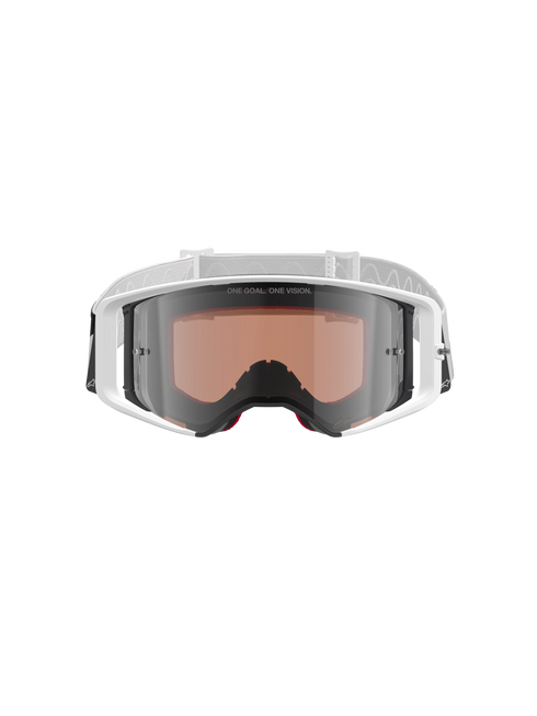 Alpinestars Supertech Corp Goggle - White/Gold (Silver Mirror Lens)