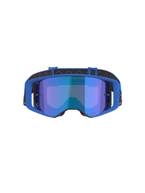Alpinestars Supertech Stream Goggle - Blue (Blue Mirror Lens)