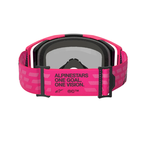 Alpinestars Vision 8 Corp Goggles (Red Mirror Lens) - Pink