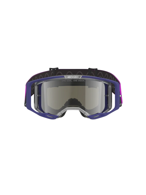 Alpinestars Vision 8 Corp Goggles Purple/Light Grey Mirror Silver