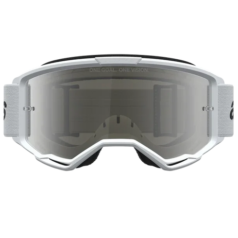 Alpinestars Vision 3 Wordmark Goggles - White/Black (Mirror Silver Lens) — Motorcycle Gear (image 3 of 4)