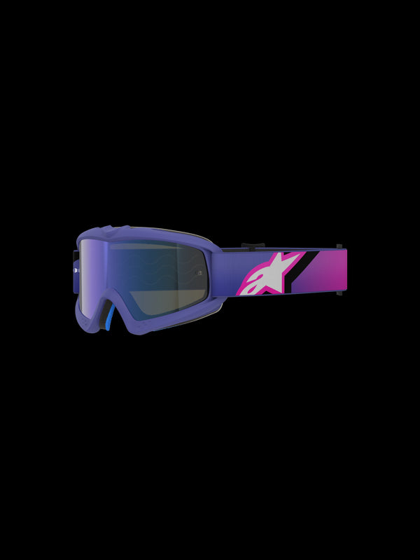Alpinestars Youth Vision Corp Goggles (Silver Mirror Lens) - Purple/Pink