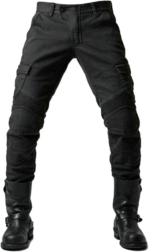 Nexo Sports Mens Cargo Kevlar Riding Jeans - Black