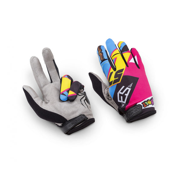 S3 Parts Billy Bolt Collection Spider Gloves - Pink/Blue